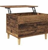 VidaXL Nachtkastje Oud hout 60 x 44.5 x 45 cm Bewerkt hout