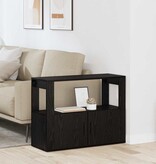 VidaXL Dressoir Zwart eiken 80 x 30 x 60 cm Bewerkt hout