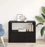 VidaXL Dressoir Zwart eiken 80 x 30 x 60 cm Bewerkt hout