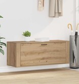 VidaXL Schoenenkast met plank artisanaal eikenkleurig 100 x 35 x 38 cm