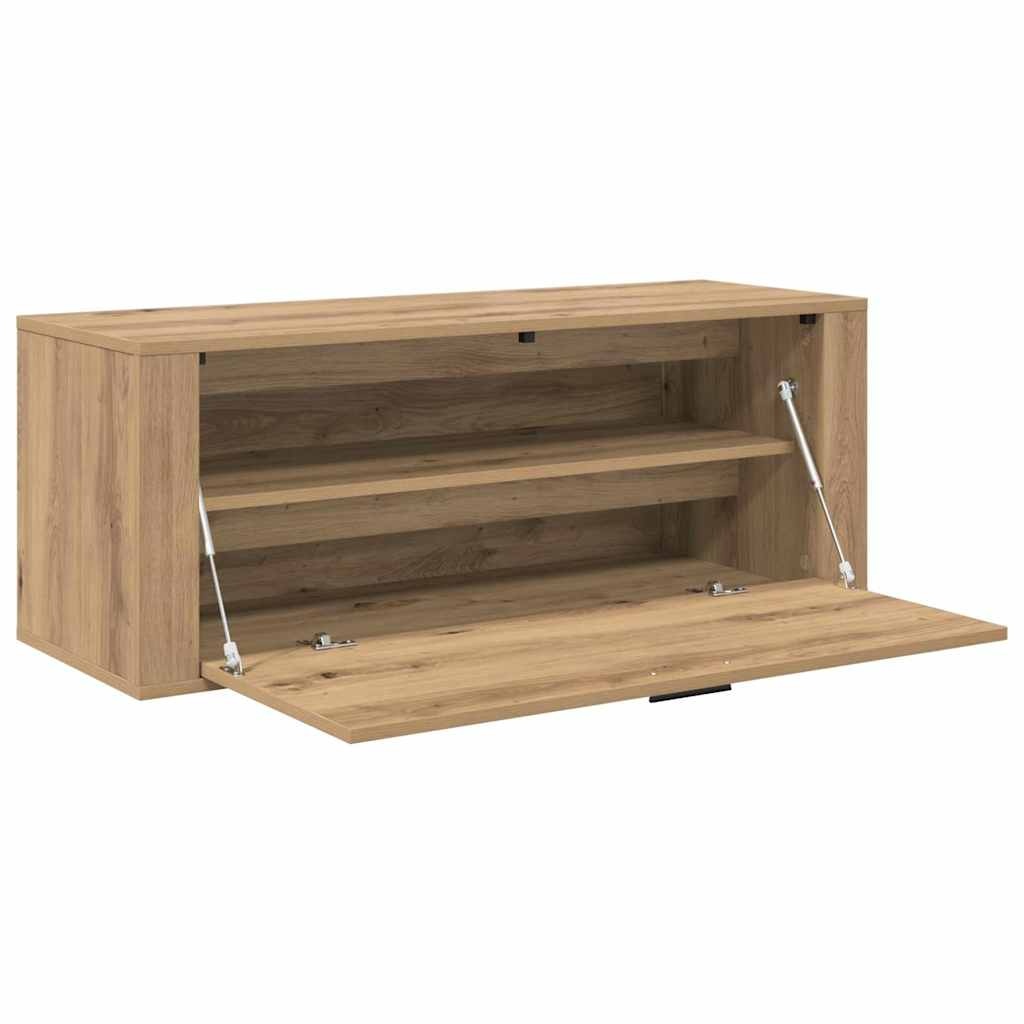 VidaXL Schoenenkast met plank artisanaal eikenkleurig 100 x 35 x 38 cm