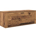 VidaXL Schoenenkast met plank Oud hout 100 x 35 x 38 cm Bewerkt hout