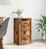 VidaXL Dressoir met lade Oud hout 40 x 33 x 70 cm Bewerkt hout