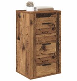 VidaXL Dressoir met lade Oud hout 40 x 33 x 70 cm Bewerkt hout