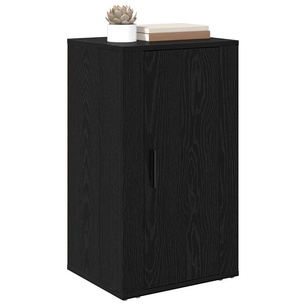 VidaXL Dressoir Zwart eiken 40 x 33 x 70 cm Bewerkt hout