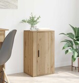 VidaXL Dressoir artisanaal eikenkleurig 40 x 33 x 70 cm Bewerkt hout