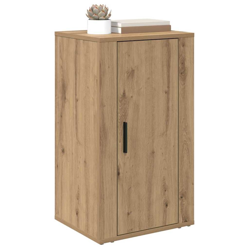 VidaXL Dressoir artisanaal eikenkleurig 40 x 33 x 70 cm Bewerkt hout