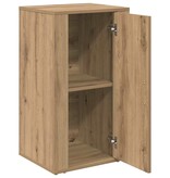 VidaXL Dressoir artisanaal eikenkleurig 40 x 33 x 70 cm Bewerkt hout