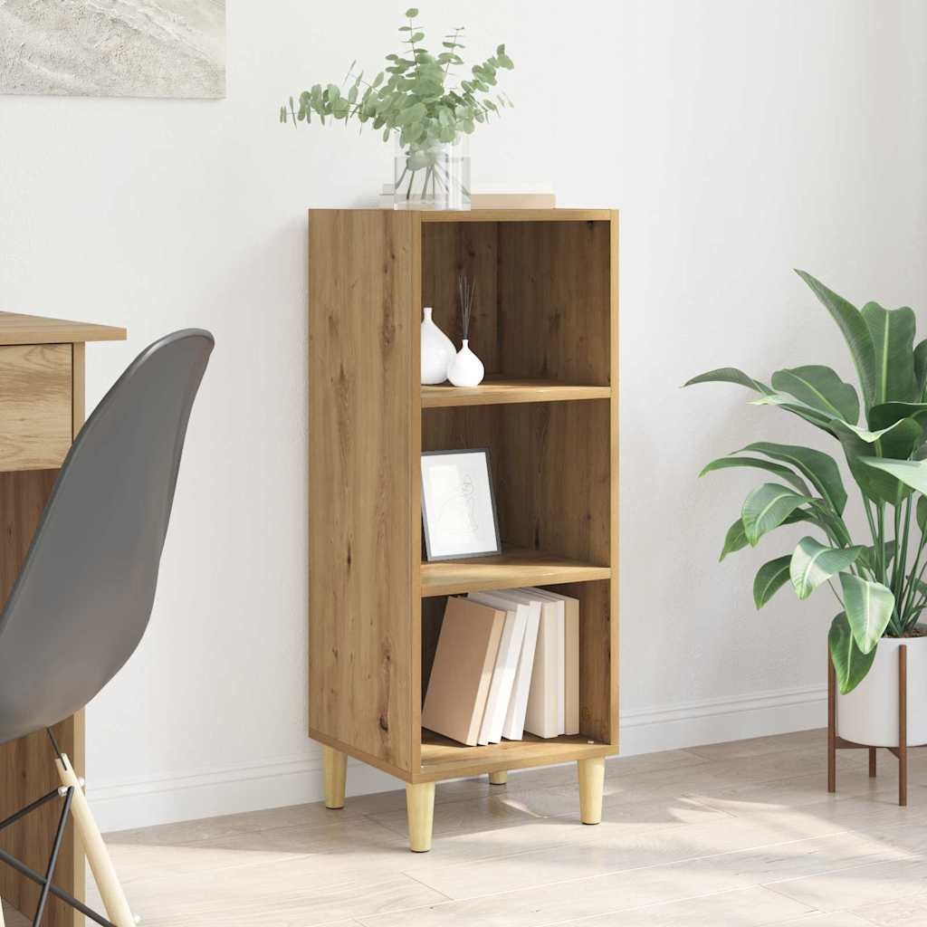 VidaXL Dressoir artisanaal eikenkleurig 32.5 x 34.5 x 90 cm