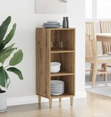 VidaXL Dressoir artisanaal eikenkleurig 32.5 x 34.5 x 90 cm