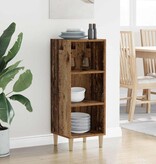 VidaXL Dressoir Oud hout 32.5 x 34.5 x 90 cm Bewerkt hout