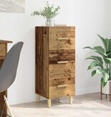 VidaXL Dressoir met lade Oud hout 34.5 x 34 x 90 cm Bewerkt hout