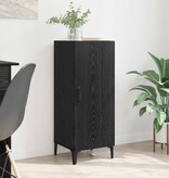 VidaXL Dressoir Zwart eiken 34.5 x 34 x 90 cm Bewerkt hout