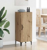 VidaXL Dressoir artisanaal eikenkleurig 34.5 x 34 x 90 cm Bewerkt hout