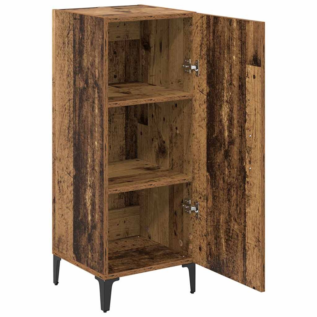 VidaXL Dressoir Oud hout 34.5 x 34 x 90 cm Bewerkt hout