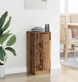 VidaXL Dressoir Oud hout 30 x 30 x 70 cm Bewerkt hout