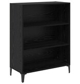 VidaXL Dressoir Zwart eiken 32,5 x 69,5 x 90 cm Bewerkt hout