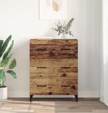 VidaXL Dressoir Oud hout 34 x 69,5 x 90 cm Bewerkt hout
