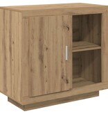 VidaXL Dressoir artisanaal eikenkleurig 40 x 80 x 75 cm Bewerkt hout