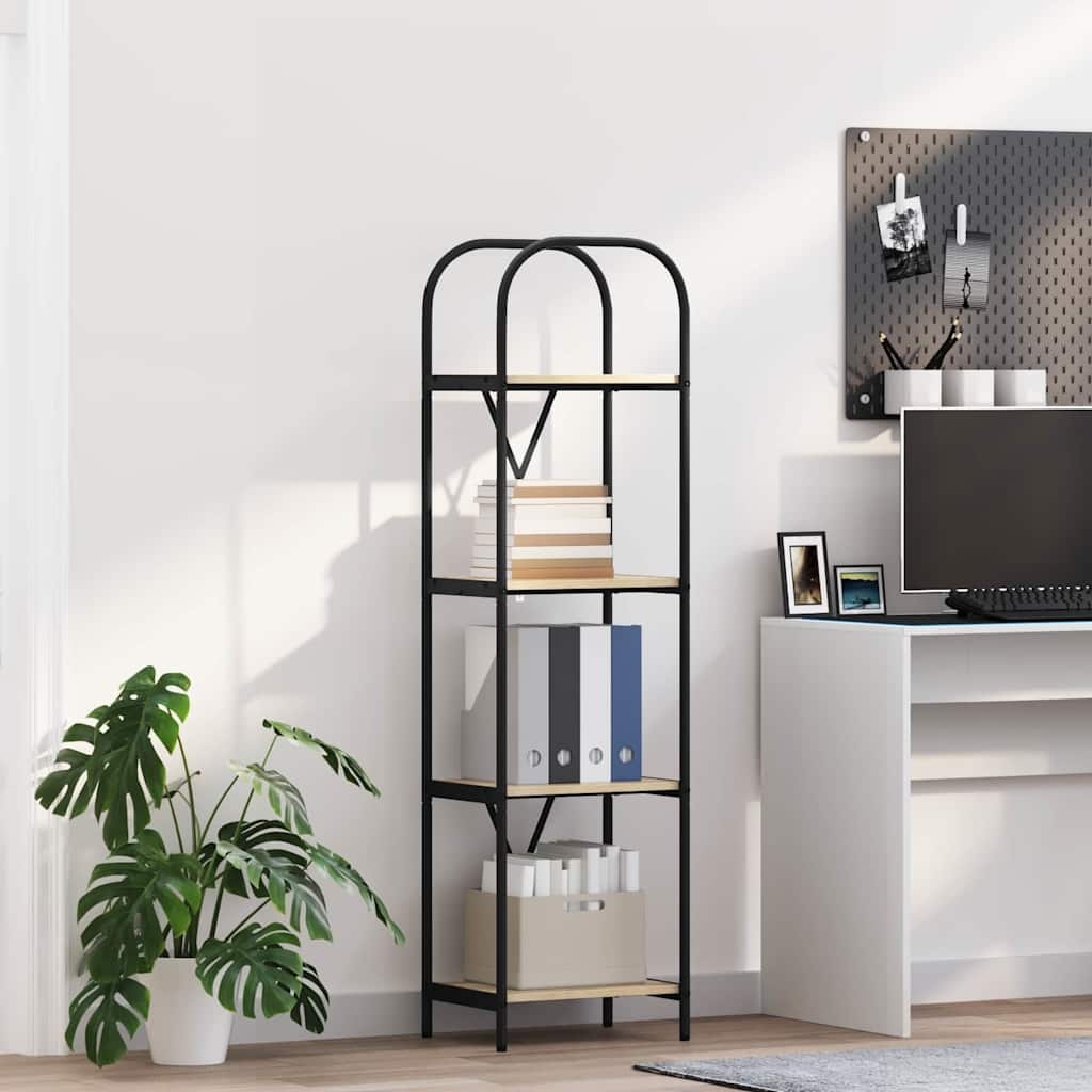 VidaXL Boekenkast Sonoma eiken 40 x 30 x 146 cm Bewerkt hout