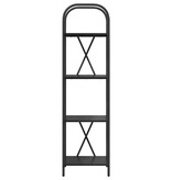 VidaXL Boekenkast Zwart eiken 40 x 30 x 146 cm Bewerkt hout