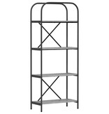 VidaXL Boekenkast Grijs sonoma 60 x 30 x 146 cm Bewerkt hout