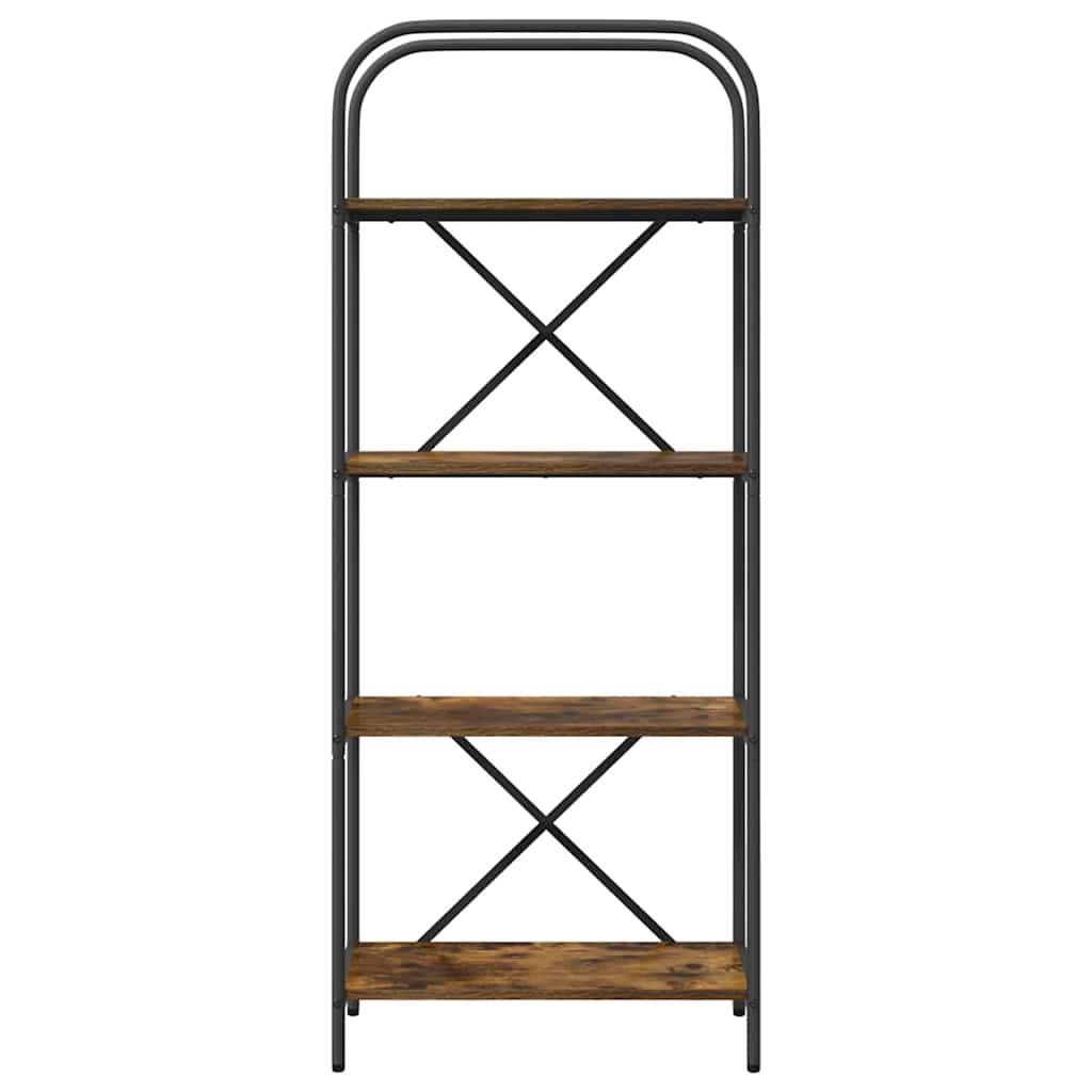 VidaXL Boekenkast Gerookt eiken 60 x 30 x 146 cm Bewerkt hout