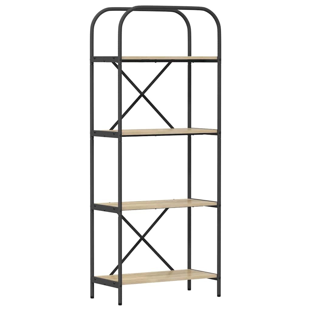 VidaXL Boekenkast Sonoma eiken 60 x 30 x 146 cm Bewerkt hout