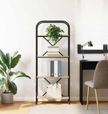 VidaXL Boekenkast Sonoma eiken 60 x 30 x 146 cm Bewerkt hout