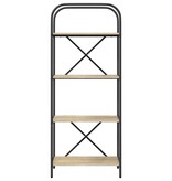 VidaXL Boekenkast Sonoma eiken 60 x 30 x 146 cm Bewerkt hout