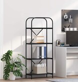 VidaXL Boekenkast Zwart eiken 60 x 30 x 146 cm Bewerkt hout