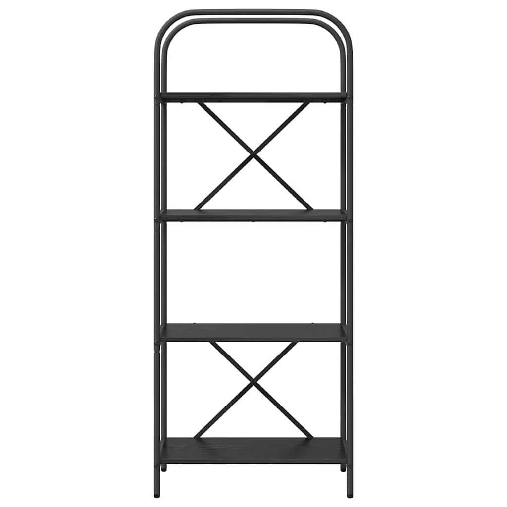 VidaXL Boekenkast Zwart eiken 60 x 30 x 146 cm Bewerkt hout