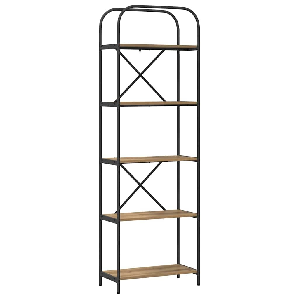 VidaXL Boekenkast artisanaal eikenkleurig 60 x 30 x 183 cm