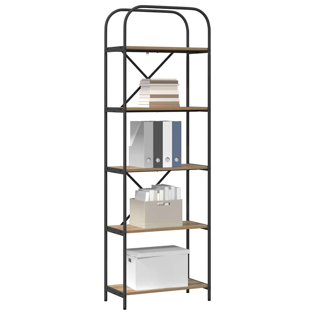 VidaXL Boekenkast artisanaal eikenkleurig 60 x 30 x 183 cm