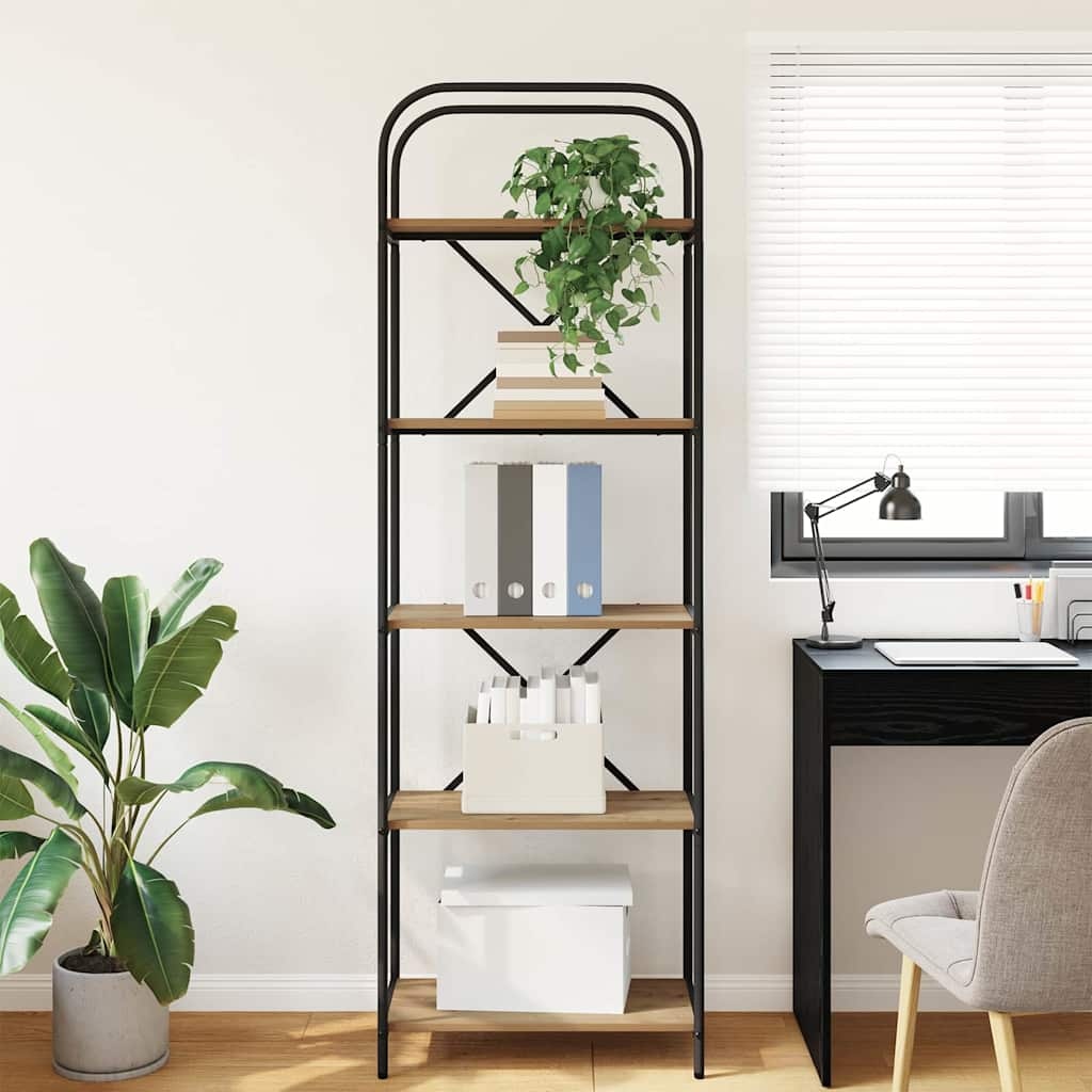 VidaXL Boekenkast artisanaal eikenkleurig 60 x 30 x 183 cm