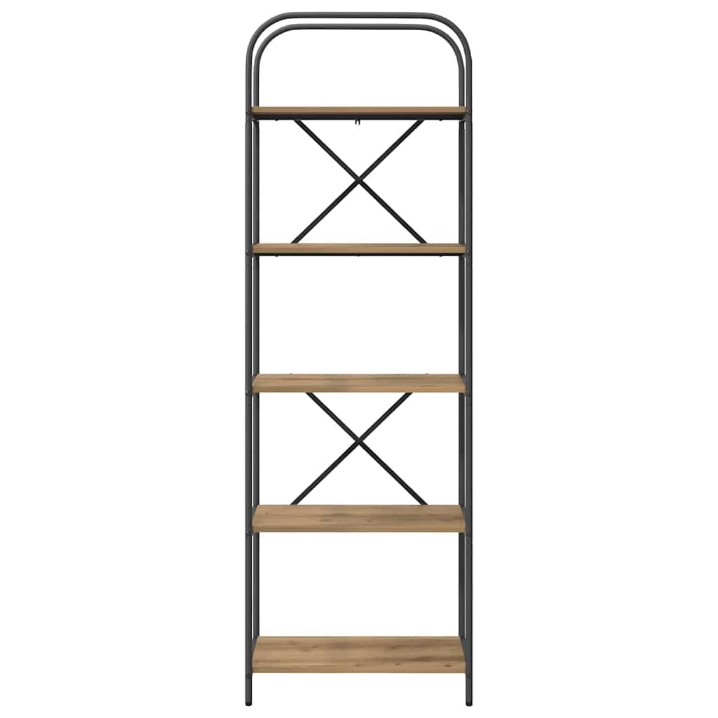 VidaXL Boekenkast artisanaal eikenkleurig 60 x 30 x 183 cm