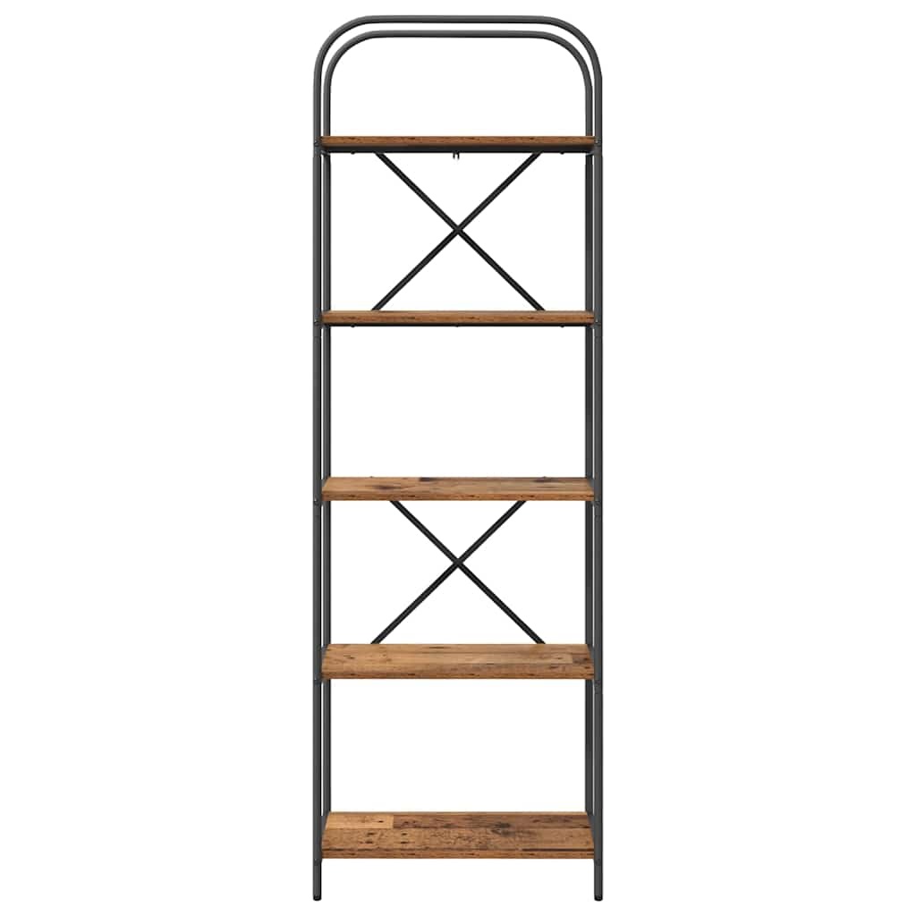 VidaXL Boekenkast Oud hout 60 x 30 x 183 cm Bewerkt hout