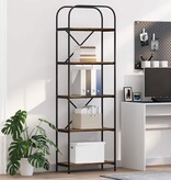 VidaXL Boekenkast Gerookt eiken 60 x 30 x 183 cm Bewerkt hout