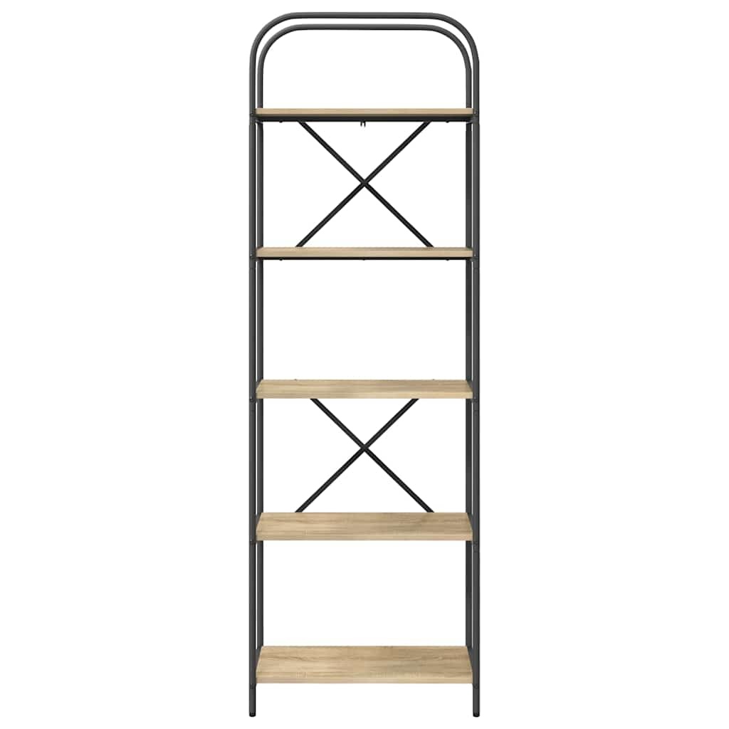 VidaXL Boekenkast Sonoma eiken 60 x 30 x 183 cm Bewerkt hout