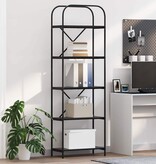 VidaXL Boekenkast Zwart eiken 60 x 30 x 183 cm Bewerkt hout