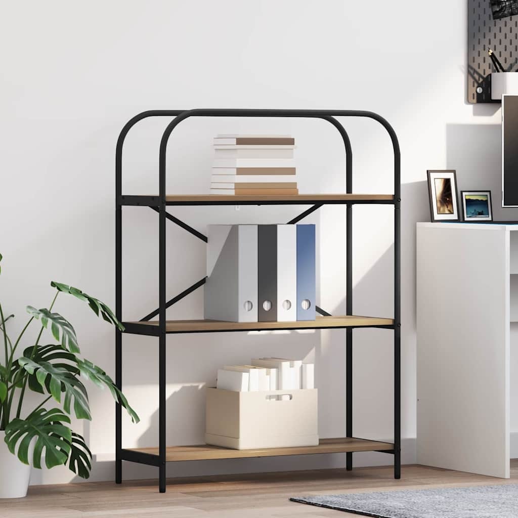 VidaXL Boekenkast artisanaal eikenkleurig 80 x 30 x 109 cm