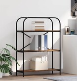 VidaXL Boekenkast Gerookt eiken 80 x 30 x 109 cm Bewerkt hout