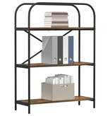 VidaXL Boekenkast Gerookt eiken 80 x 30 x 109 cm Bewerkt hout