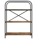 VidaXL Boekenkast Gerookt eiken 80 x 30 x 109 cm Bewerkt hout