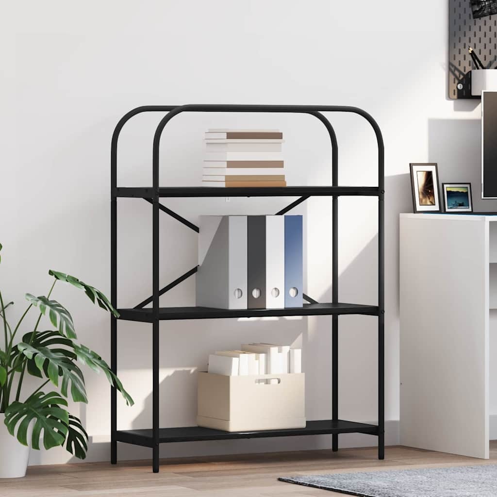 VidaXL Boekenkast Zwart eiken 80 x 30 x 109 cm Bewerkt hout