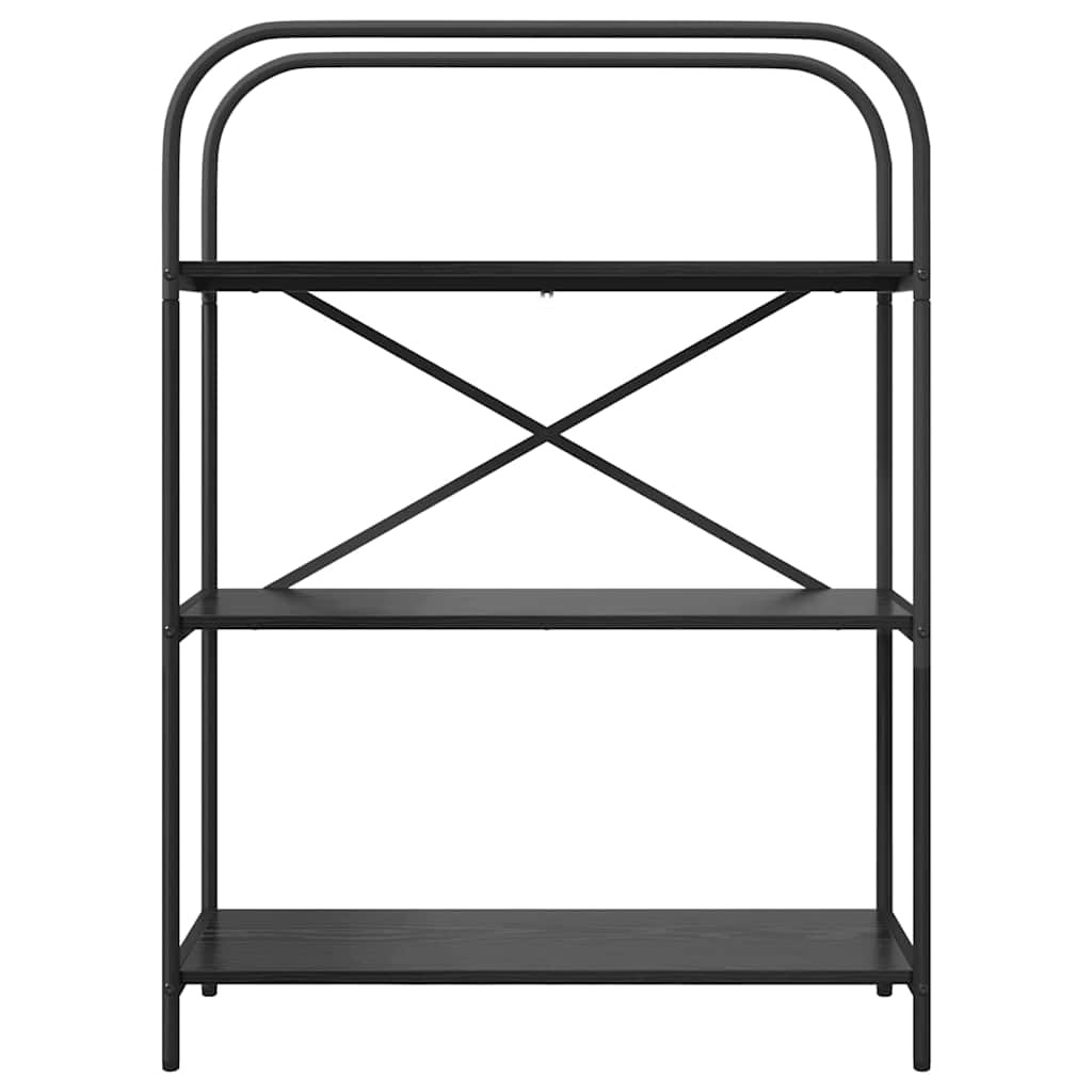 VidaXL Boekenkast Zwart eiken 80 x 30 x 109 cm Bewerkt hout