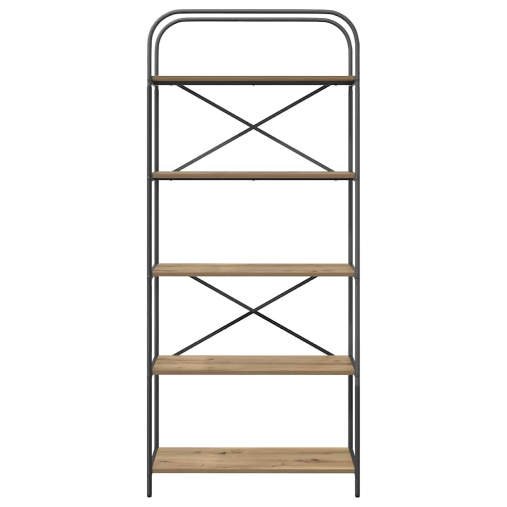 VidaXL Boekenkast artisanaal eikenkleurig 80 x 30 x 183 cm