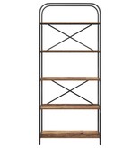 VidaXL Boekenkast Oud hout 80 x 30 x 183 cm Bewerkt hout