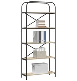 VidaXL Boekenkast Sonoma eiken 80 x 30 x 183 cm Bewerkt hout