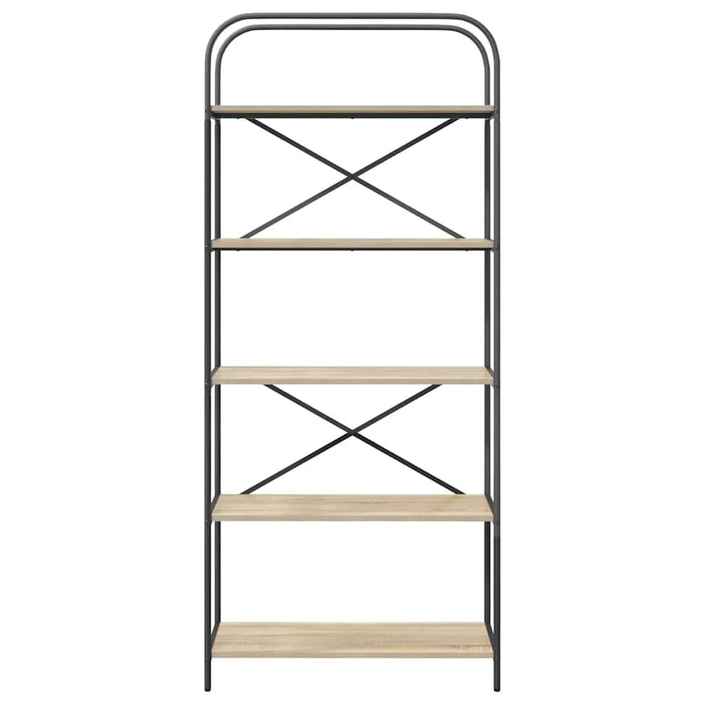 VidaXL Boekenkast Sonoma eiken 80 x 30 x 183 cm Bewerkt hout